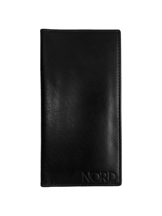 Unisex Long Leather Wallet - Black