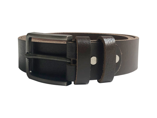 Dark Brown Leather Belt for Men | Casual and Formal wear