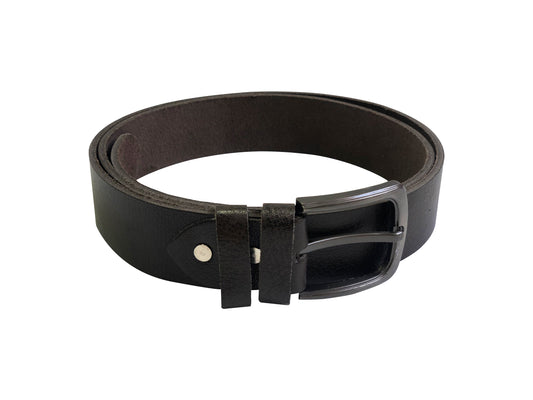 Choco Brown Texture Leather Belt for Men | Casual and Formal wear