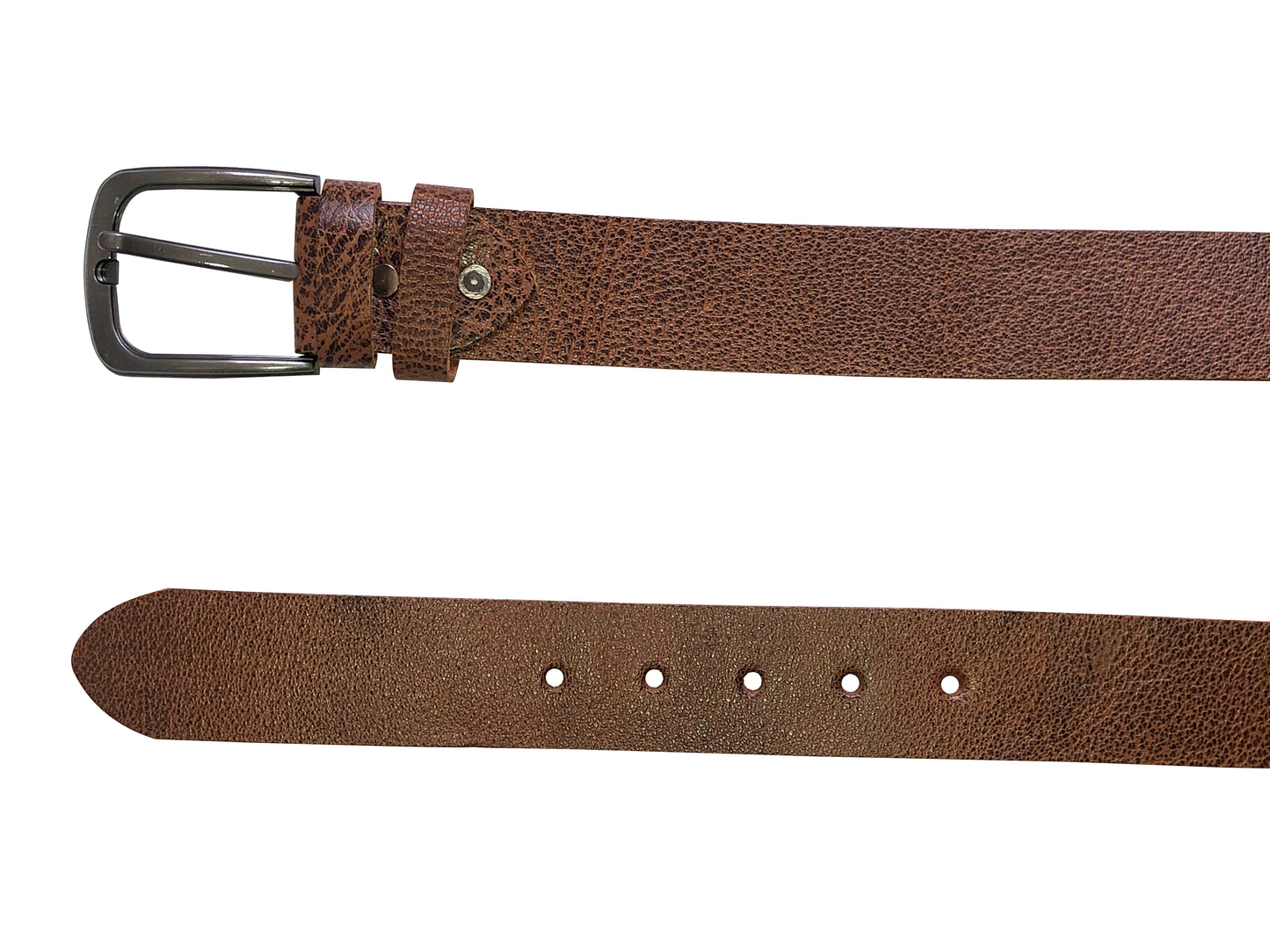 Brown Texture Leather Belt for Men | Casual and Formal wear