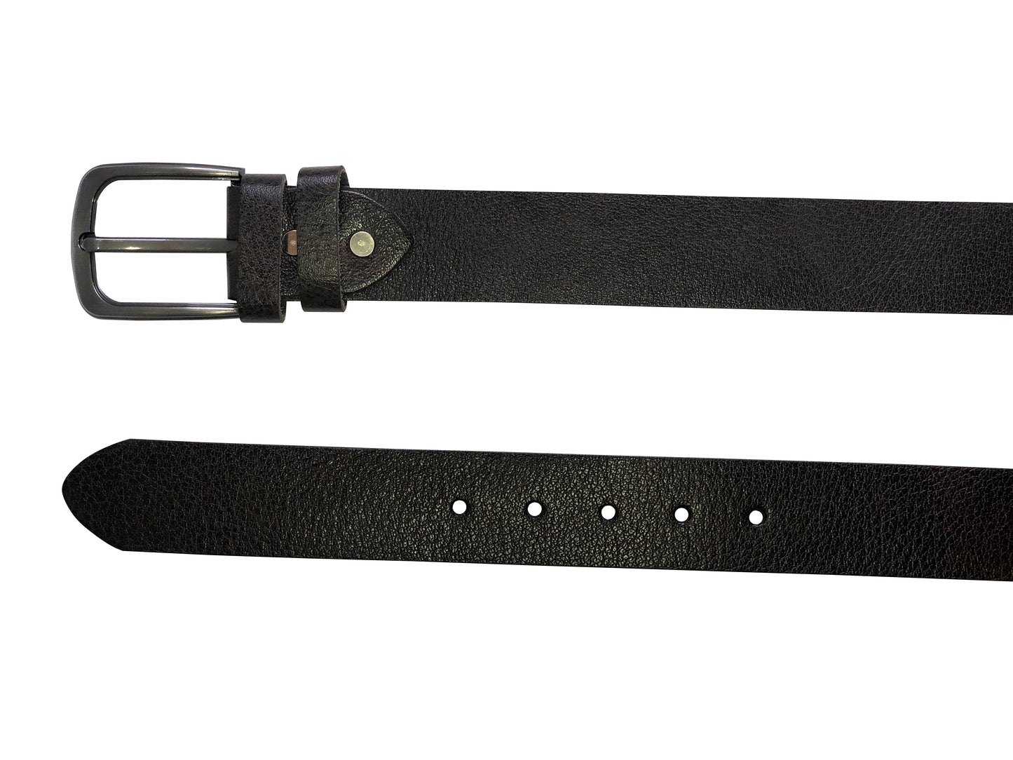 Choco Brown Texture Leather Belt for Men | Casual and Formal wear